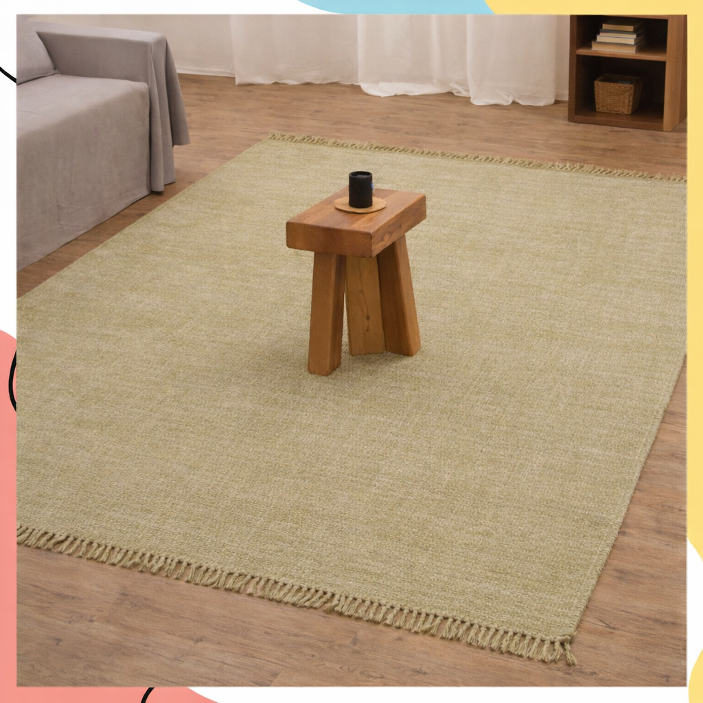 "אירופה" - שטיחי כותנה עבים יוקרתיים במגוון צבעים | עם ביטנת שטיח תפורה