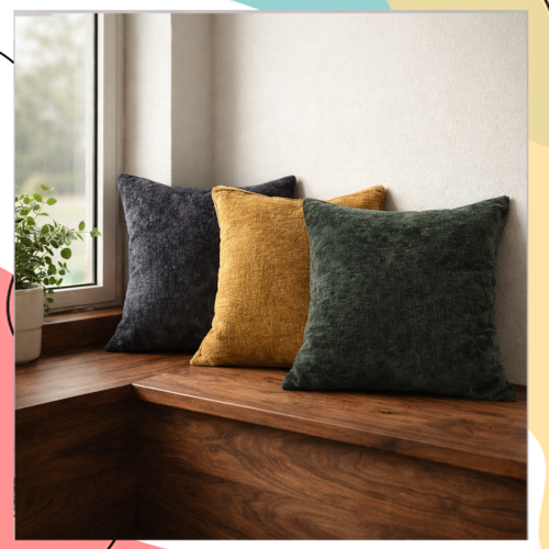 "דיאן" – קולקציית כריות נוי חלקות במראה משופשף