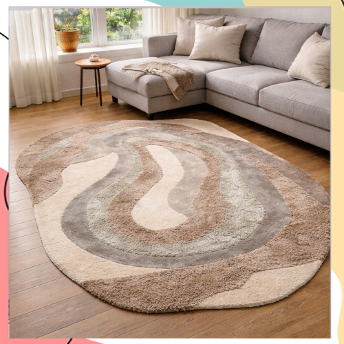 "אייקון"  - שטיח א-סימטרי ייחודי מצמר וויסקוזה