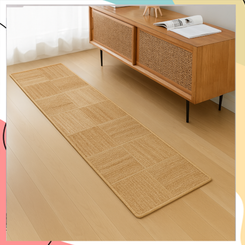 "אננדה ראנר" - שטיח חבל הודי מעוצב ריבועים במידות 200*70