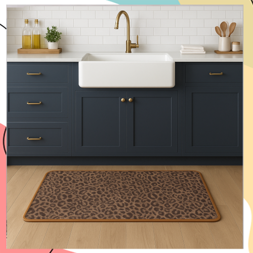 "פנתרה" - שטיחון מטבח מעוצב דוחה נוזלים בעל תחתית AntiSlip