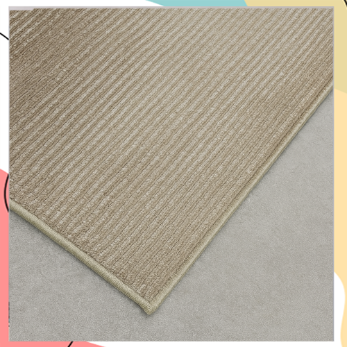 "קנדיס" - שטיח פסים דקים פרוותי ורך בשני גוונים