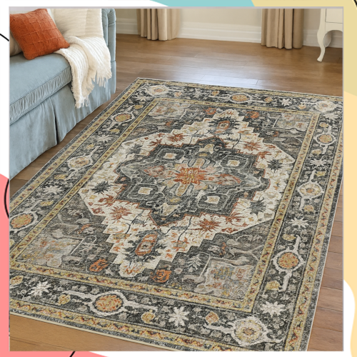 "כסית" - קולקציית שטיחי פלומה קצוצה כביסים ודוחי נוזלים בעיצובי וינטאג' בשלל מידות