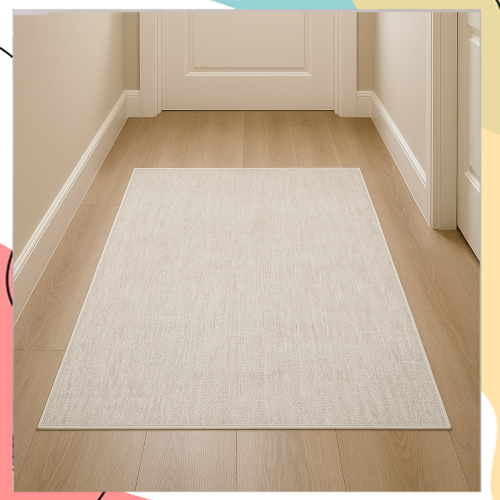 "ניקס" - שטיח שאניל קצוץ משופשף בצבע אפור-שמנת