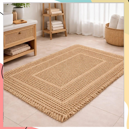 "גנדי" - שטיחי וואפל מעוצבים לאמבט ריבועים מתכנסים | מגוון מידות וצבעים