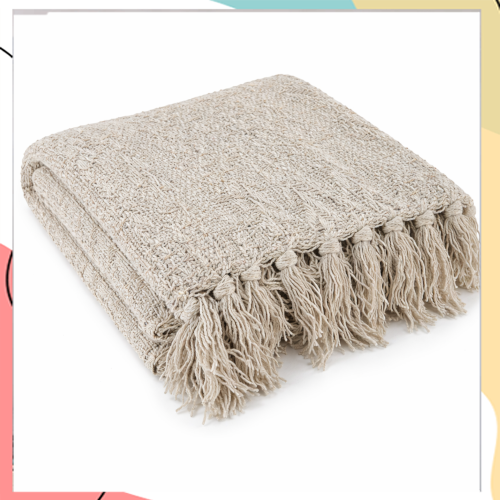 "סופי" - כיסוי מיטה / סלון מכותנה פראית בטקסטורה טבעית