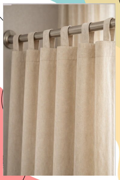 "אוליב" – וילון כותנה בהאפלה חלקית (70%) איזון מושלם בין אור, פרטיות וסטייל טבעי