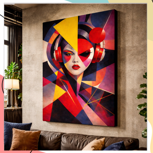 “הרמוניה וכאוס” – יצירה דיגיטלית מודפסת על קנבס פרימיום