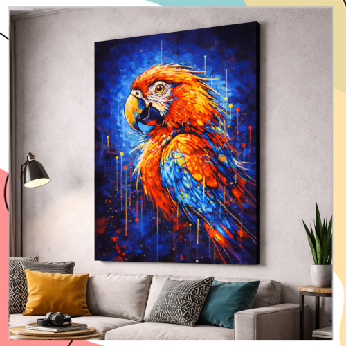 “וולטר” – יצירה דיגיטלית מודפסת על קנבס פרימיום