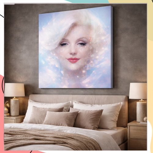 “מרי ג’יין” – יצירת פופ ארט דיגיטלית מודפסת על קנבס פרימיום