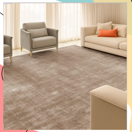 "טנסל" - קולקציית שטיחי פרימיום מבד טנסל ויסקוז (הרכב במבוק ואקליפטוס) | במחיר הזול בישראל | עד מידת ענק