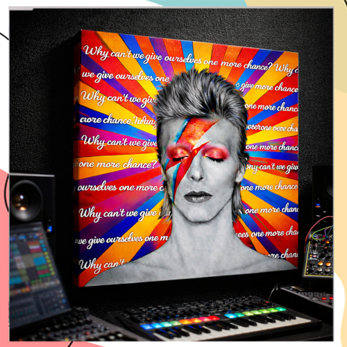 “לחץ” – יצירת פופ ארט דיגיטלית מודפסת על קנבס פרימיום