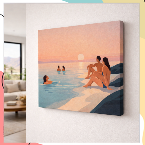 “קליה" – יצירת פופ ארט דיגיטלית מודפסת על קנבס פרימיום