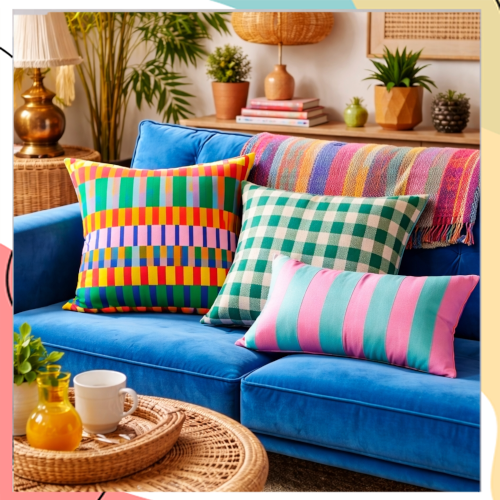 "קרייזי" – קולקציית כריות נוי צבעוניות "בוהמיות"  | נגיעת צבע שמכניסה חיים לכל חלל