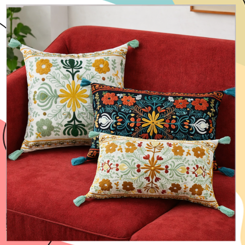 "פדרו" – קולקציית כריות נוי בעיצוב דרום אמריקאי  | עבודת יד |  נגיעת צבע שמכניסה חיים לחלל