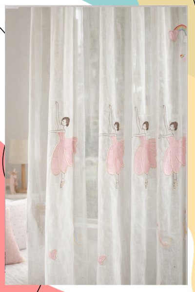 “רוקסן” – וילון וואל רקום חלומי לחדר ילדים